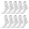 5 Pairs Slouch Socks for Women Soft Extra Long Scrunch Knee High Sock Women's Fall Winter Knit Slouchy (White, One Size)