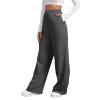 Baggy Sweatpants for Women Elastic High Waisted Wide Leg Sweatpants Cozy Fleece Boyfriend Casual Yoga Pants with Pockets view 1