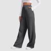 Baggy Sweatpants for Women Elastic High Waisted Wide Leg Sweatpants Cozy Fleece Boyfriend Casual Yoga Pants with Pockets view 2