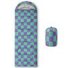 Sleeping Bags for Adults and Kids Backpacking Camping Sleeping Bags for Girls and Boys Lightweight Waterproof Cold/Warm Sleeping Bag for All Season (Blud and White Check, Single -31.5x90.5) view 1