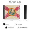 Retro Florida State Flag Bifold Wallet PU Leather Slim Purse Wallets Cute Cash Card Holder for Women Men view 2