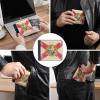 Retro Florida State Flag Bifold Wallet PU Leather Slim Purse Wallets Cute Cash Card Holder for Women Men view 3
