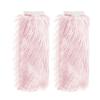 Fuzzy Leg Warmers for Women 1 Pair Women Elastic Furry Knee-length Long Socks Soft Furry Long Boot Cuffs Cover (PK1, M) view 1