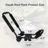 Folding Kayak Roof Rack J-Bar Adjustable view 2