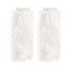 Fuzzy Leg Warmers for Women 1 Pair Women Elastic Furry Knee-length Long Socks Soft Furry Long Boot Cuffs Cover (WH1, L) view 1