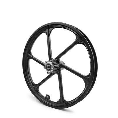 16 Inch Bike Trailer Wheel Black Alloy Hub 10mm Bearing Diameter 16x1.75 Pneumatic Tire Disc Mount For Scooter Bicycle (Rim only)