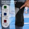 Heated Knee Brace Wrap, USB Charging Super Soft Fleece Cold Cordless Knee Heating Wrap for Arthritis Relief, L Size view 4