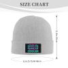 LIFANGMI I m an Ice Hockey Girl Beanie Hat for Men Women Soft Cozy Skull Cap Winter Warm Knit Hats Gray view 3