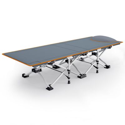 YVYKFZD Folding Camping Cot, Camping Bed for Adults, Portable Sleeping Cots with Headrest Design, for Tent Office Outdoor Travel, Supports 220 lbs (Color : A, Size : 160x57.5x28.5cm)