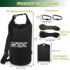 Fhmidic Bear Protection Travel Carrier Bag Case, 10L Waterproof Bear Bag Kit with 10m Ropes, Carabiner, Shoulder Strap, Black, Unisex view 3