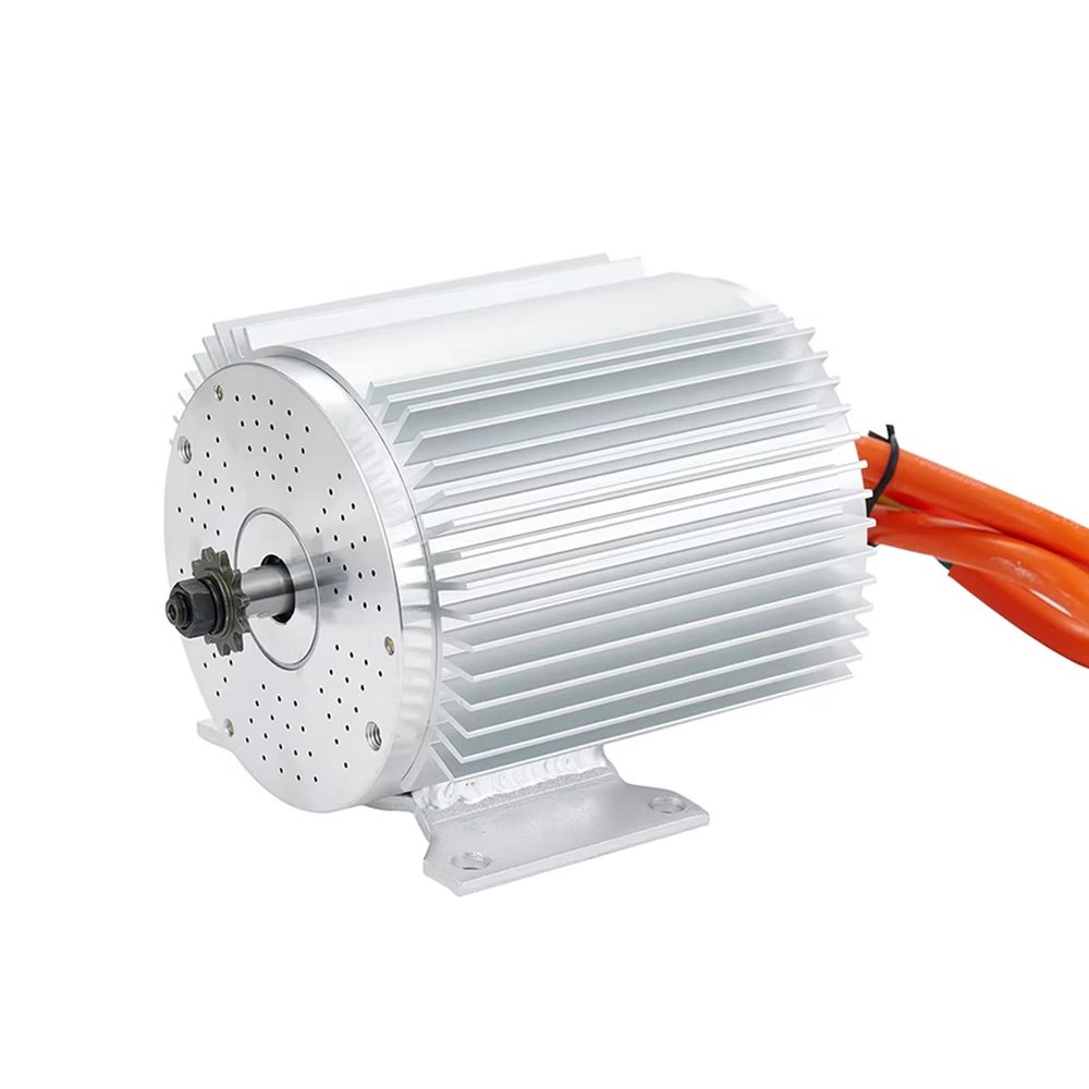 Doinal 72V 3000W Brushless Motor 6300RPM Electric Go Kart Motor with Temperature Sensing Electric DC Motor for Electric Scooter