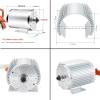 Doinal 72V 3000W Brushless Motor 6300RPM Electric Go Kart Motor with Temperature Sensing Electric DC Motor for Electric Scooter view 4
