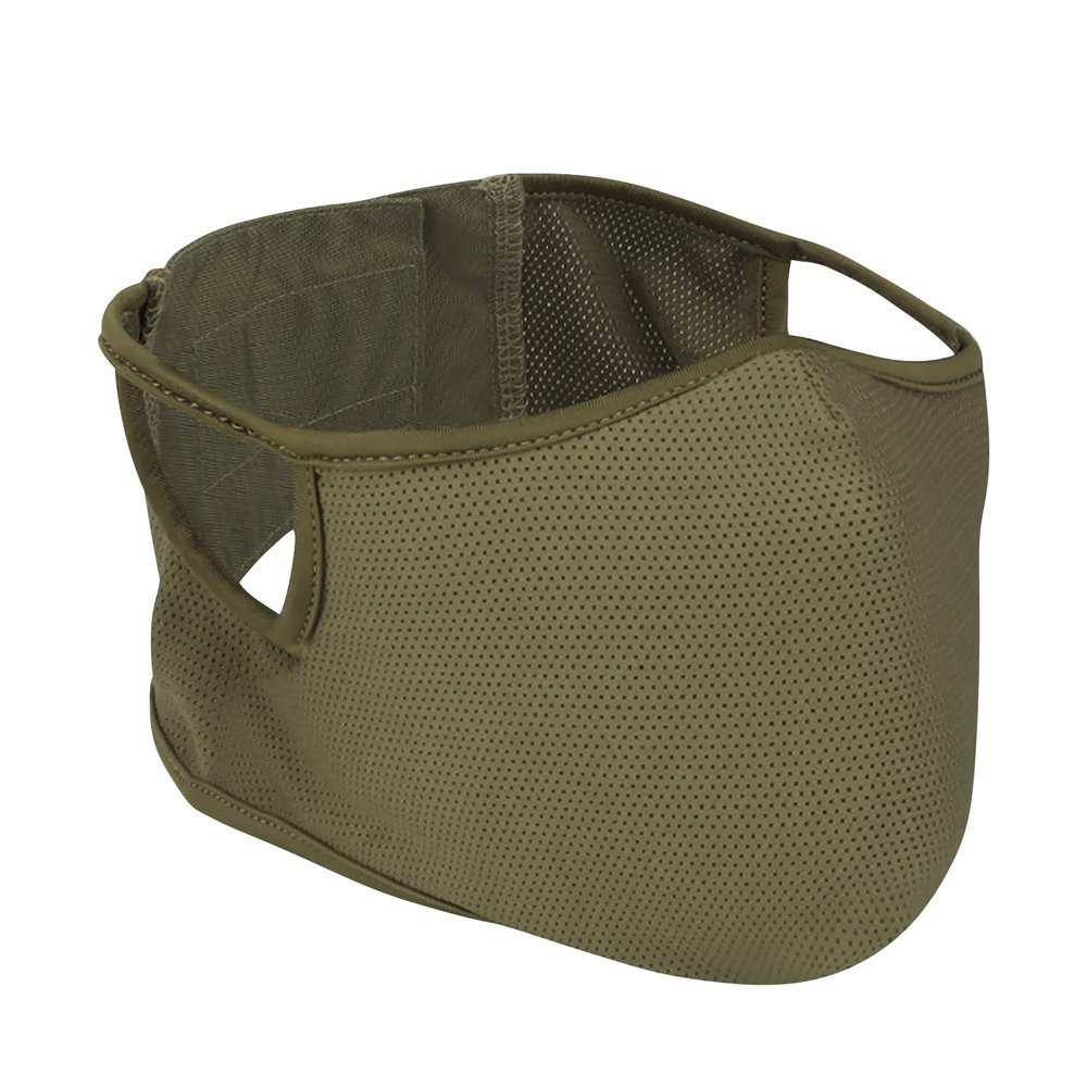 Qavctw Tactical Shooting Mask Foldable Airsoft Silicone Mask Breathable Free Ear Protection Outdoor Half Face Mesh Military Mask for Shooting Riding Climbing Paintball Hunting Game