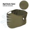 Qavctw Tactical Shooting Mask Foldable Airsoft Silicone Mask Breathable Free Ear Protection Outdoor Half Face Mesh Military Mask for Shooting Riding Climbing Paintball Hunting Game view 3