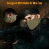 Qavctw Tactical Shooting Mask Foldable Airsoft Silicone Mask Breathable Free Ear Protection Outdoor Half Face Mesh Military Mask for Shooting Riding Climbing Paintball Hunting Game view 4
