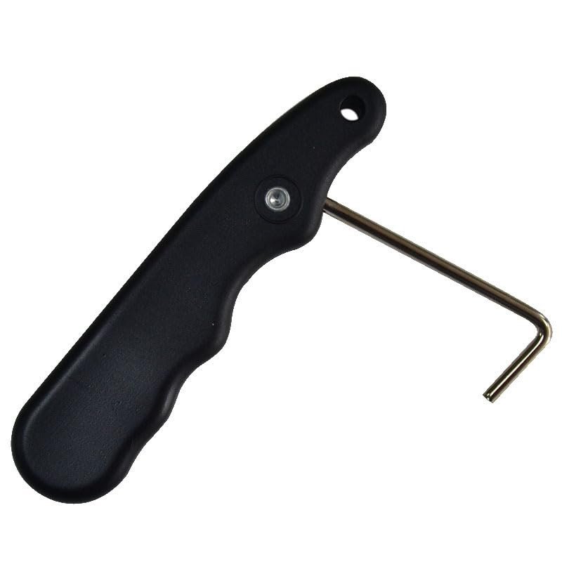 3pcs Skate Lace Tightener, 3.74in* 0.6in Sports Folding Lace Tightener Ice Skating Shoes Lace Tightening Tool for Ice Skates Shoes Hockey Ice Skate Shoes Black