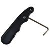 3pcs Skate Lace Tightener, 3.74in* 0.6in Sports Folding Lace Tightener Ice Skating Shoes Lace Tightening Tool for Ice Skates Shoes Hockey Ice Skate Shoes Black view 1