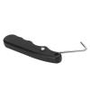 3pcs Skate Lace Tightener, 3.74in* 0.6in Sports Folding Lace Tightener Ice Skating Shoes Lace Tightening Tool for Ice Skates Shoes Hockey Ice Skate Shoes Black view 3