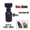 Aopkeo Universal Fill Adapter of Paintball Marker Remote Hose High Pressure UFA CO2 Tank On/Off ASA G1/2 (1 Hole with 8mm Fill Nipple) view 2