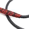 BASKANIA Riding Whip,Faux Leather Whip for Horse Handmade Whip Horse Crop Equestrian Sports Horse Whip Crops Weave Red Rope Chain view 4