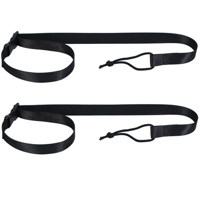 Sozize Snowboard Leash - 41 Inch Adjustable Snowboard Leash Bindings Straps for Men & Women (2 Pcs, Black)