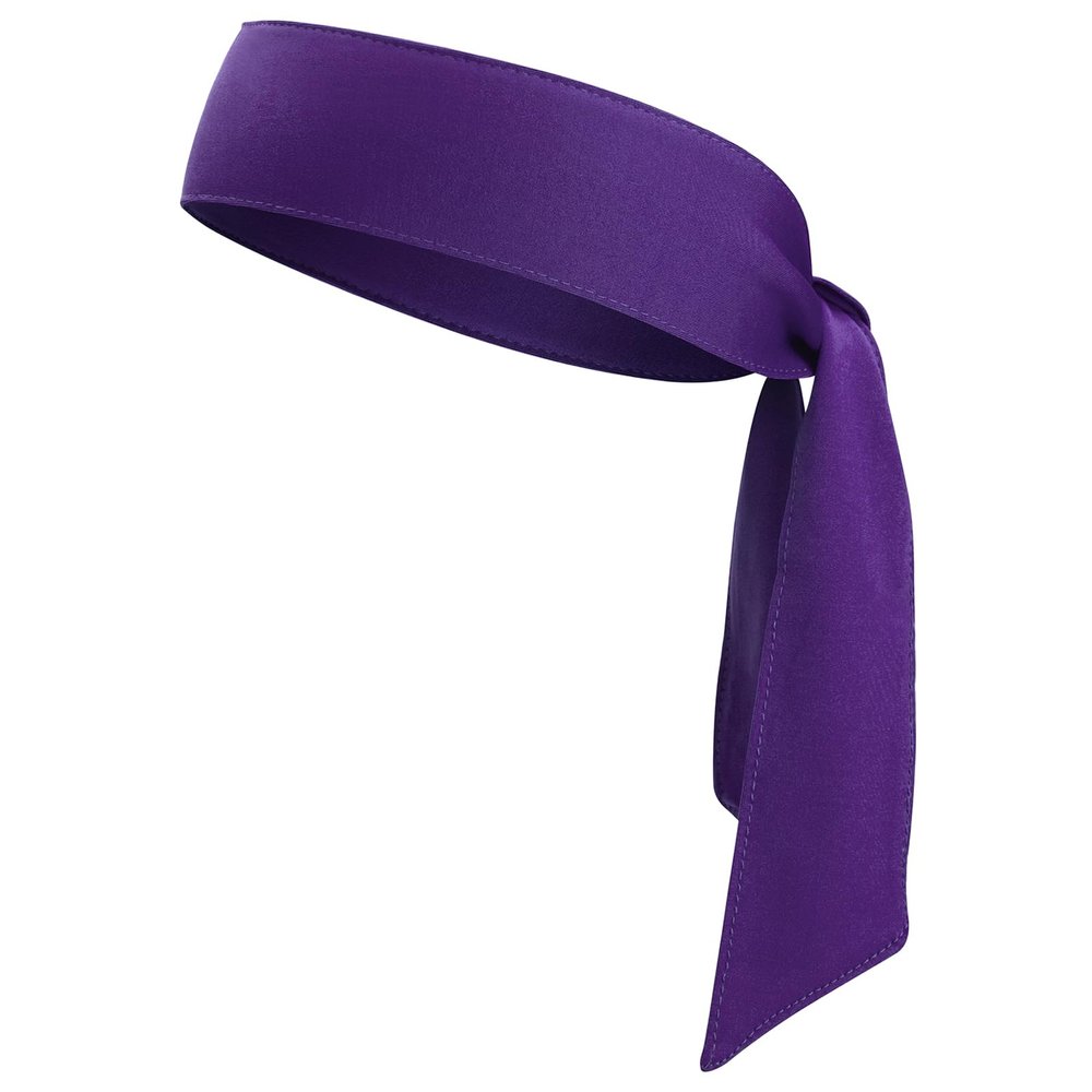 ONUPGO Head Ties Headband for Men Women, Adjustable Sports Sweatband Ninja Headband Karate Tie Back, Sweat Wicking Workout Head Band for Sports, Running, Tennis, Yoga, Soccer (Purple)