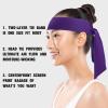 ONUPGO Head Ties Headband for Men Women, Adjustable Sports Sweatband Ninja Headband Karate Tie Back, Sweat Wicking Workout Head Band for Sports, Running, Tennis, Yoga, Soccer (Purple) view 2