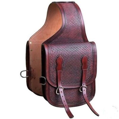 WILD RACE Western Horse Leather Saddle Bag Heavy Duty Traditional Trail Ride | Saddle Bag | Horse Saddle Bag | Western Saddle Bag | Leather Saddle Bags for Horses (STYLE-10)