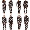 JEOCODY Christmas Snowman Pajamas Set for Women Men Plus Size Soft Comfy Matching Couples Pajamas Pjs Sleepwear Nightgown Tops and Pants view 3