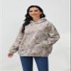 Eutten Womens Camo Hoodies Maple Leaf Print Oversized Sweatshirt Pullover Sweatshirts Long Sleeve with Pocket Fall Outfits view 3