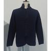 Men's Knitted Jacket Casual Button Up Slim Fit Cardigan Warm Cable Sweater Blazer with Pockets (X-Large,Tibetan Blue) view 4
