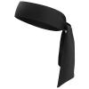 ONUPGO Head Ties Headband for Men Women, Adjustable Sports Sweatband Ninja Headband Karate Tie Back, Sweat Wicking Workout Head Band for Sports, Running, Tennis, Yoga, Soccer (Black) view 1