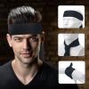 ONUPGO Head Ties Headband for Men Women, Adjustable Sports Sweatband Ninja Headband Karate Tie Back, Sweat Wicking Workout Head Band for Sports, Running, Tennis, Yoga, Soccer (Black) view 4