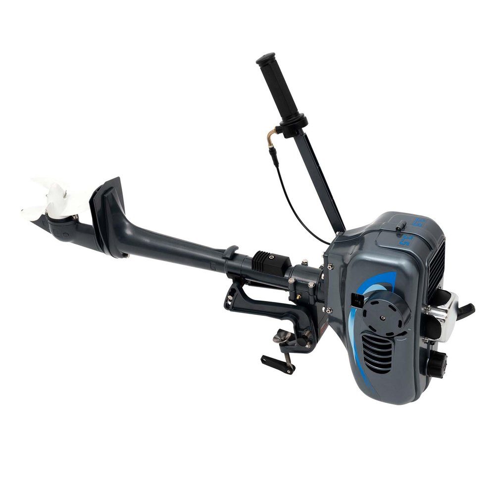 3.5HP 2 Stroke Outboard Motor Gas Fishing Boat Engine 49CC Boat Motor CDI Half Water-cooling & Air-cooling Outboard Boat Motors Gasoline Motor Short Shaft for Fishing Aquaculture Outdoor Boat