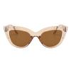 Diamond Cat Eye Sunglasses Women Retro Jeweled Rhinestone Sun Glasses Sparkle Crystal Pearl Luxury Bling Eyewear (champagne) view 1