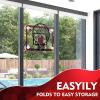 BOHEN Indoor Mini Basketball Hoops with Powerful Suction Cup, Stick to Windows, Wooden Doors, Smooth Walls - Basketball Backboard Toy Indoor Bedroom Office for Kids Teens Adults (Red Scorer) view 4