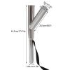 2Pcs Fishing Rod Holders 304 Stainless Steel Rod Holder 43Adjustable Fishing Rod Holder Deck Mount Fishing Rod Holders with Two Tubes Safety Strap and Clip Outrigger Rod Holder for Truck Boats Yacht view 2