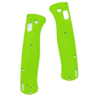 1 Pair Handle Patch Fits for Benchmade Bugout 535, Custom G10 Scales Handle (Size : Fluorescent Green)