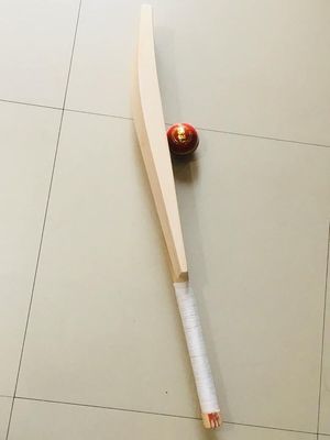 English Willow Cricket Bat Full Size Bat + Free Leather Ball & Cover by Medieval Knights