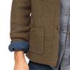 Men's Knitted Suit Cardigan Shawl Collar Casual Loose Cardigan Man Button Down Knitwear with Pockets (Large,Coffee) view 4