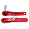LSRRYD 170mm 175mm Mountain Bike Crankset Hollow Integrated Aluninium Crank Arm Set Bottom Bracket 68/73mm Mountain Bike Left Right Crankarm(Blue,175mm) view 3