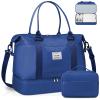 BAGAIL Travel Duffel Bag - Weekender & Overnight Gym Carry On Tote with Wet Pocket - Hospital Mom Bag for Labor & Delivery - Extra Large, Navy Blue view 1
