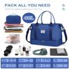 BAGAIL Travel Duffel Bag - Weekender & Overnight Gym Carry On Tote with Wet Pocket - Hospital Mom Bag for Labor & Delivery - Extra Large, Navy Blue view 2