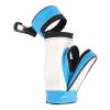 5.7in Golf Ball Holder Bag, PU Leather Golf Tee Holder Golf Ball Carry Bag Pouch Golf Ball Holder Golf Ball Tee Holder with Keychain Belt Clip Golf Golf Ball Pouch Blue and White view 1