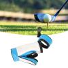 5.7in Golf Ball Holder Bag, PU Leather Golf Tee Holder Golf Ball Carry Bag Pouch Golf Ball Holder Golf Ball Tee Holder with Keychain Belt Clip Golf Golf Ball Pouch Blue and White view 2