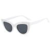 Diamond Cat Eye Sunglasses Women Retro Jeweled Rhinestone Sun Glasses Sparkle Crystal Pearl Luxury Bling Eyewear (black+white) view 3