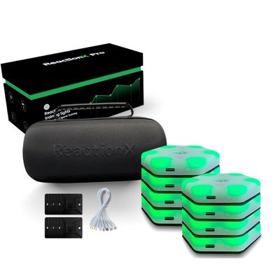 QUELINGSPORT ReactionX Reaction Training Light lamp ReactionX pro Speed Agility Response Equipment Basketball Boxing fencingPhysical Rehabilitation of Flash Reflex traing System 8light+app