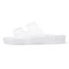FUNKYMONKEY Women's Slides Sandals Dream Jelly Color Adjustable Double Buckle Adjustable Plastic Flat Sandals (9 M US, Glitter TRANSPARENT/MKLS) view 2