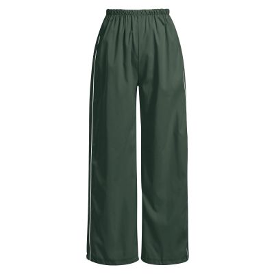 OMEWEE Women's Baggy Y2K Parachute Pants Elasitc Waist Wide Leg Track Pant Trousers Sweatpants Army Green XL