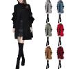 2023 Girls Coat Women's Reversible Jackets Women Coats Winter Sherpa Vest Women Today My Recent Orders Buy Againlong Flannel Jacket Women Khaki view 2
